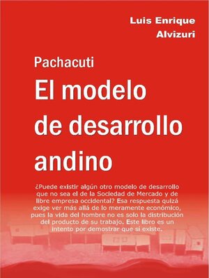 Pachacuti el modelo de desarrollo andino - ebook